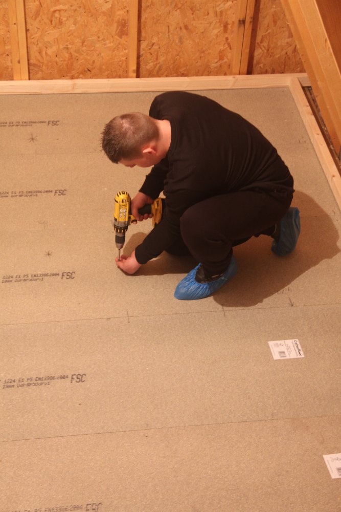 Floating floor with air gap photo 2